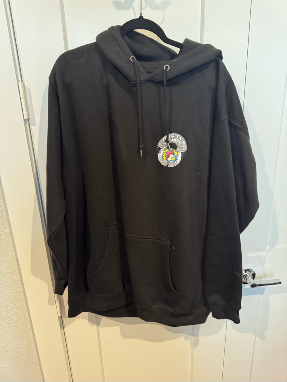 Buc-ees: Black Graphic Hoodie Sweater